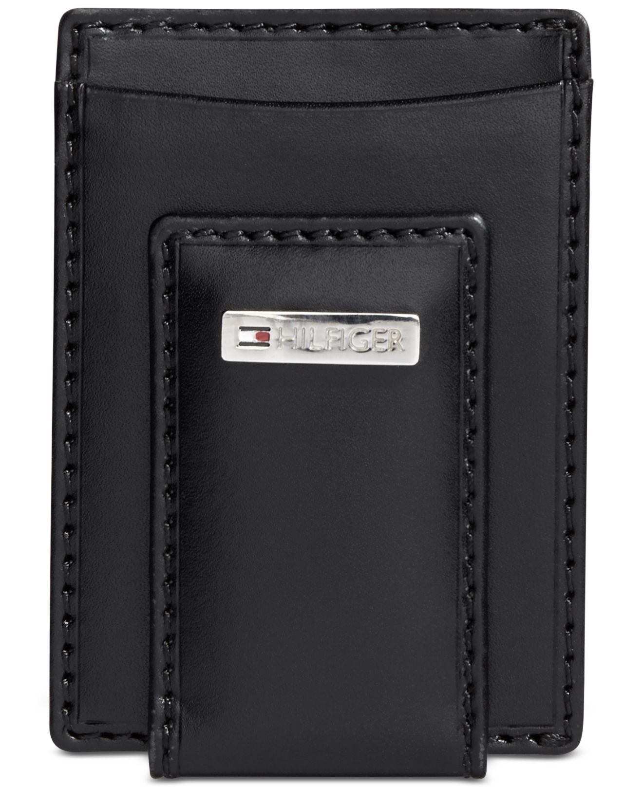 Tommy Hilfiger Mens Leather Fordham Bifold Wallet with Coin Pocket 