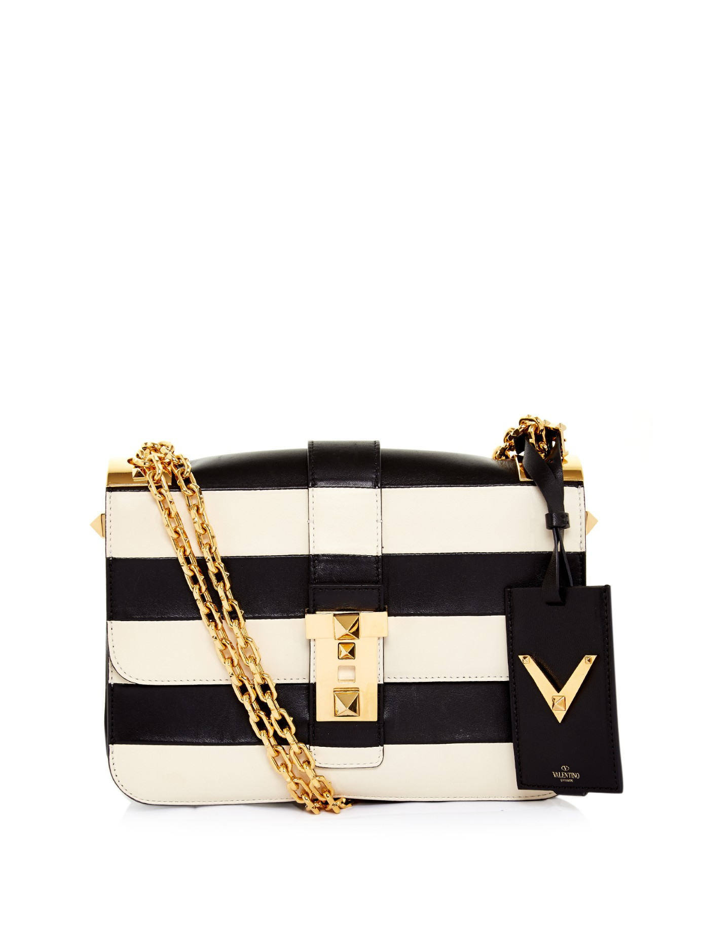 black and white valentino bag
