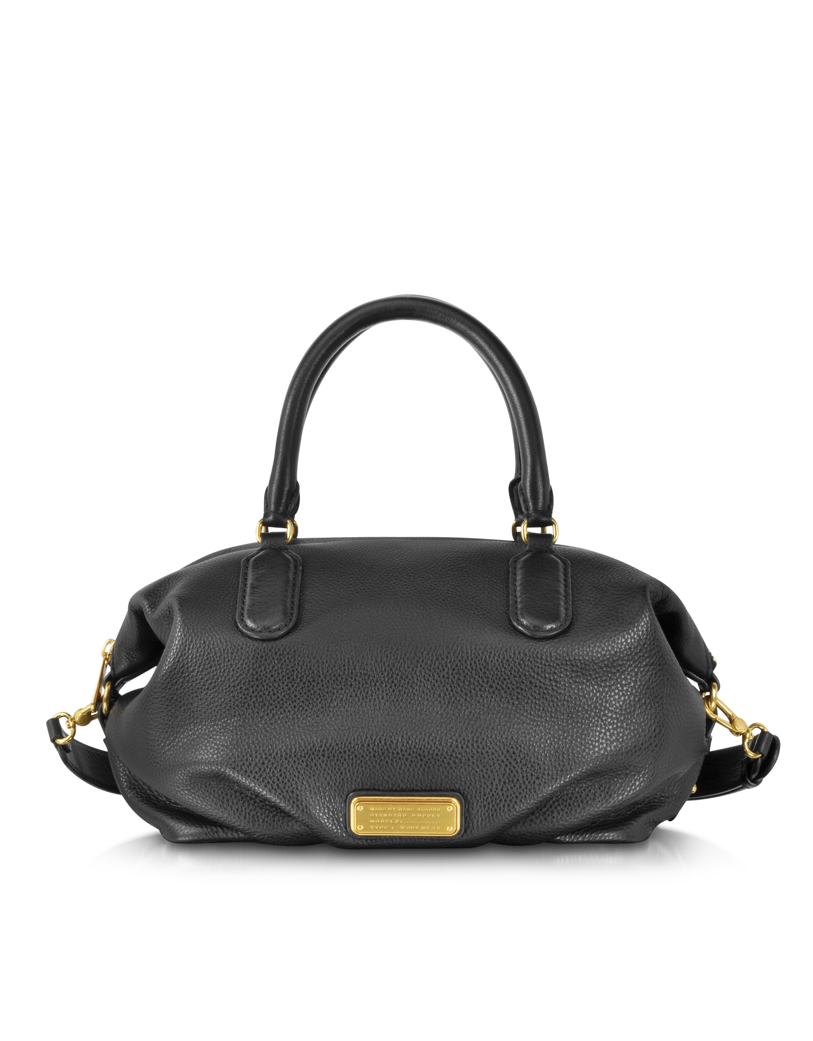 Marc By Marc Jacobs New Q Legend Black Leather Handbag - Lyst