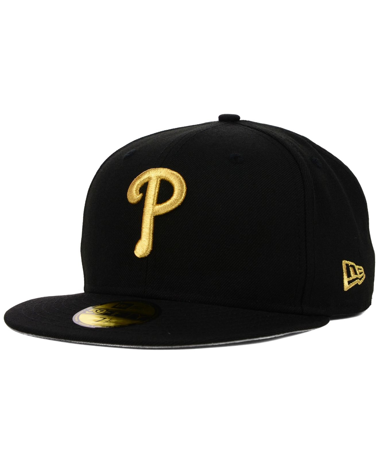 KTZ Philadelphia Phillies Gold 59Fifty Cap in Black for Men