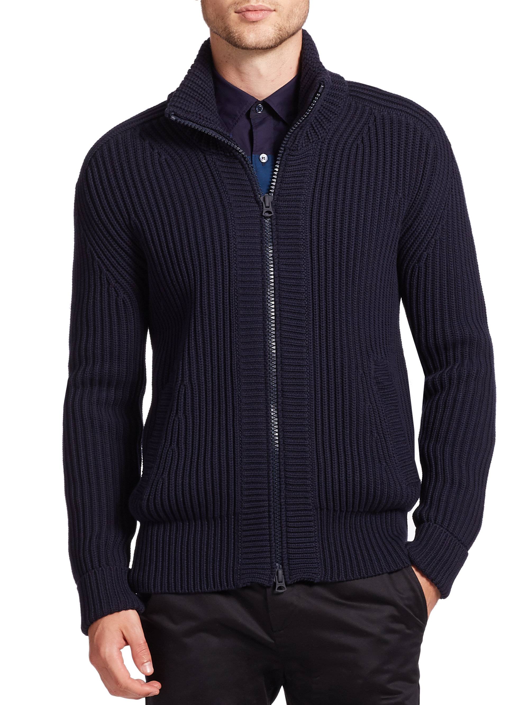 zip front sweater