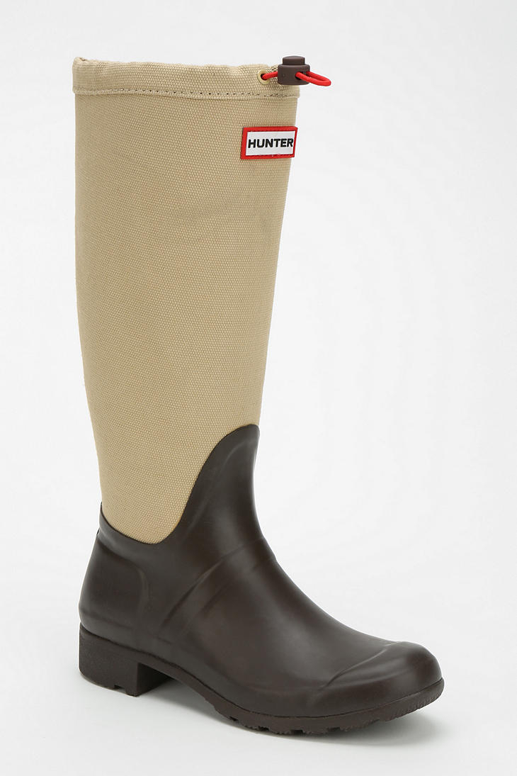 brown hunter rain boots