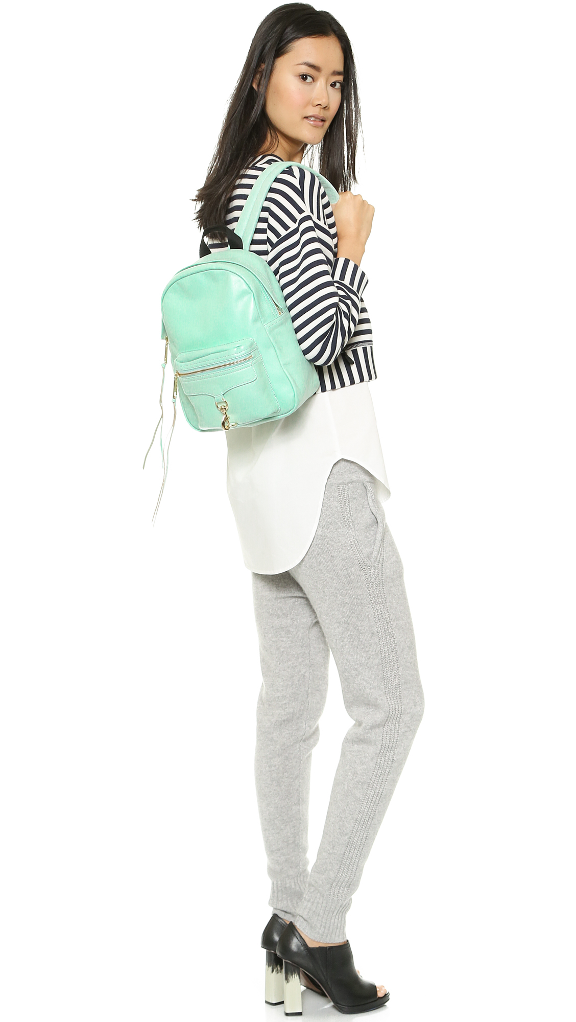 Rebecca Minkoff Mini Mab Backpack - Winter Mint in Green ...