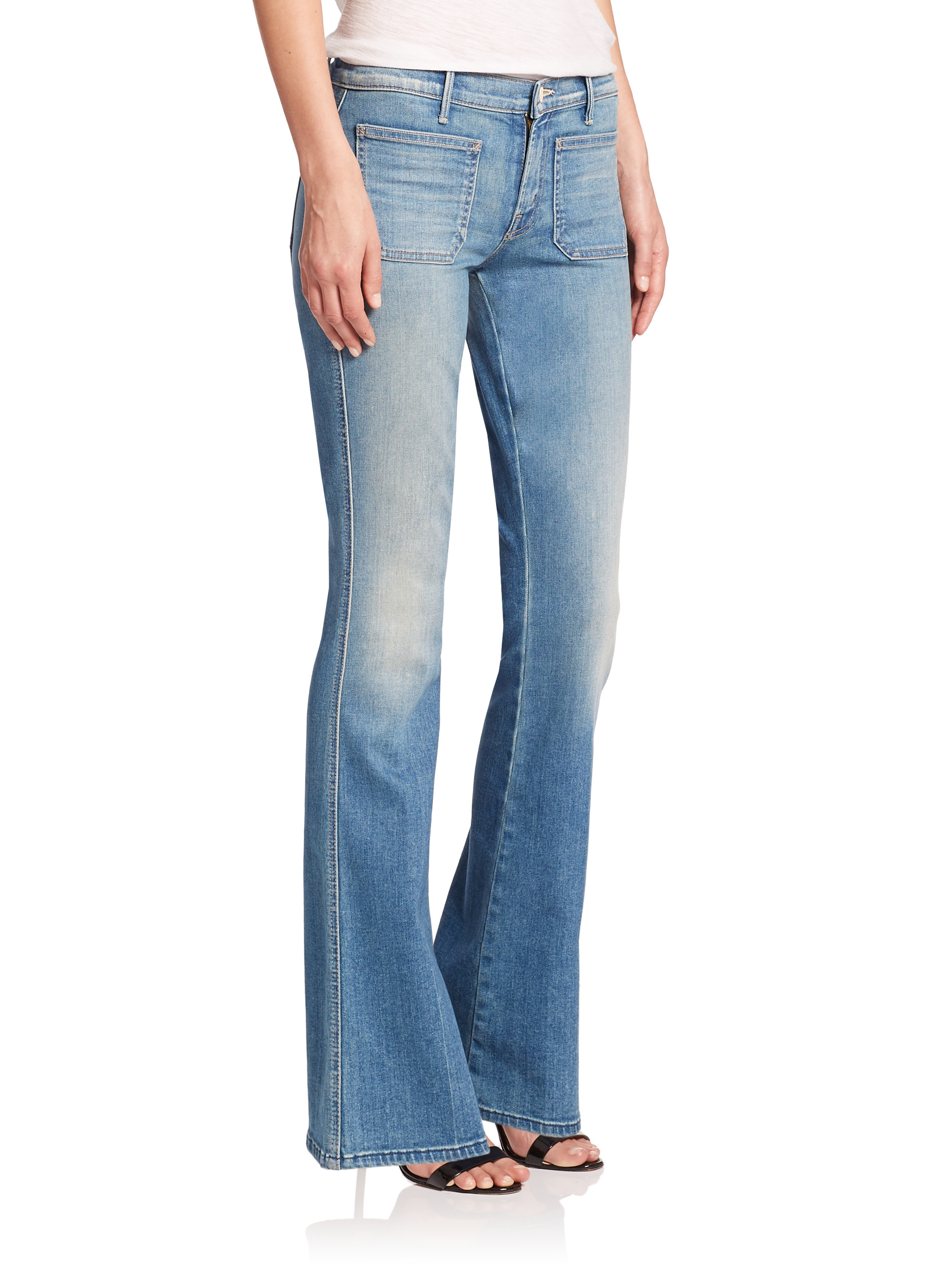 flared jeans light wash