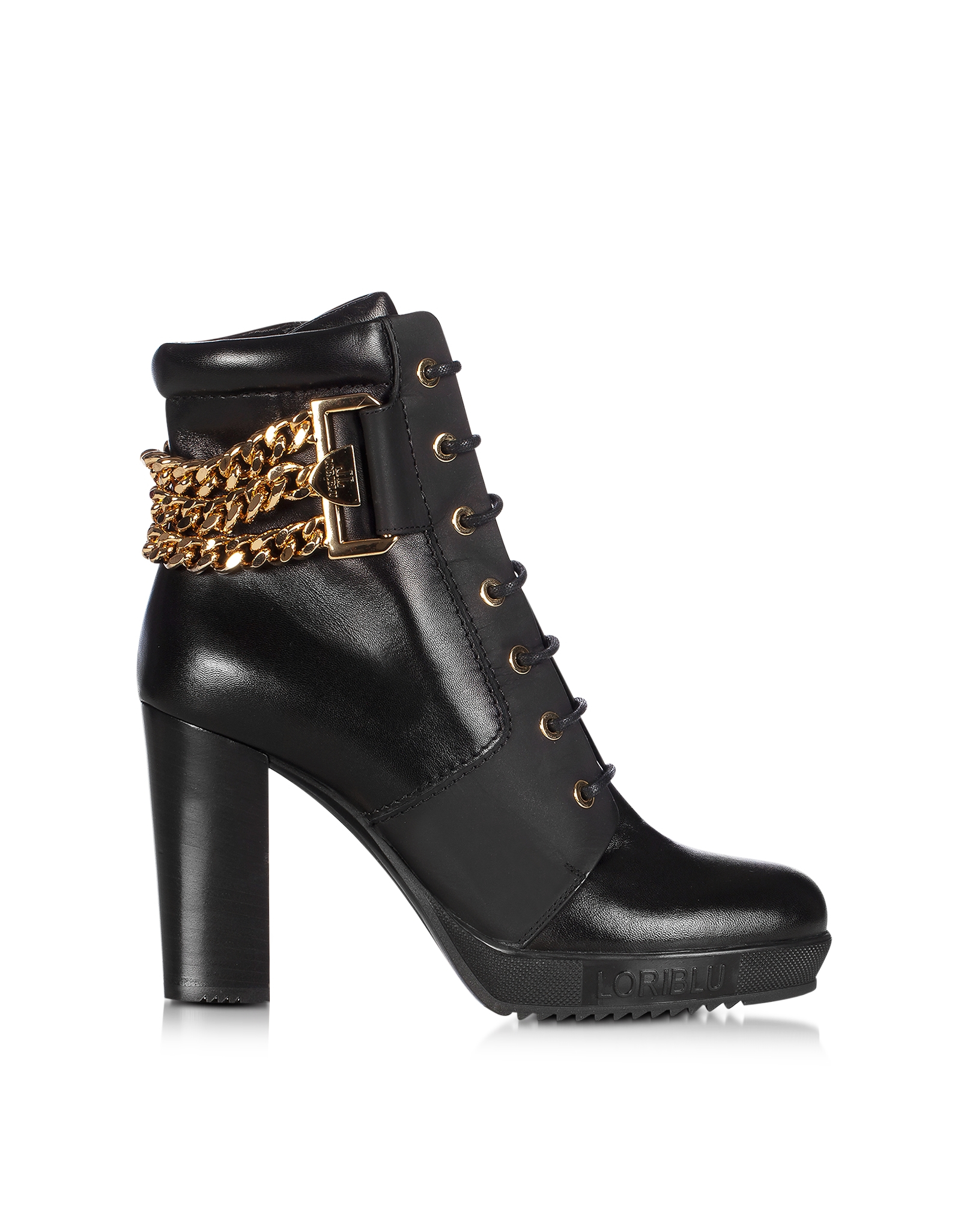 flat leather platform ankle boots