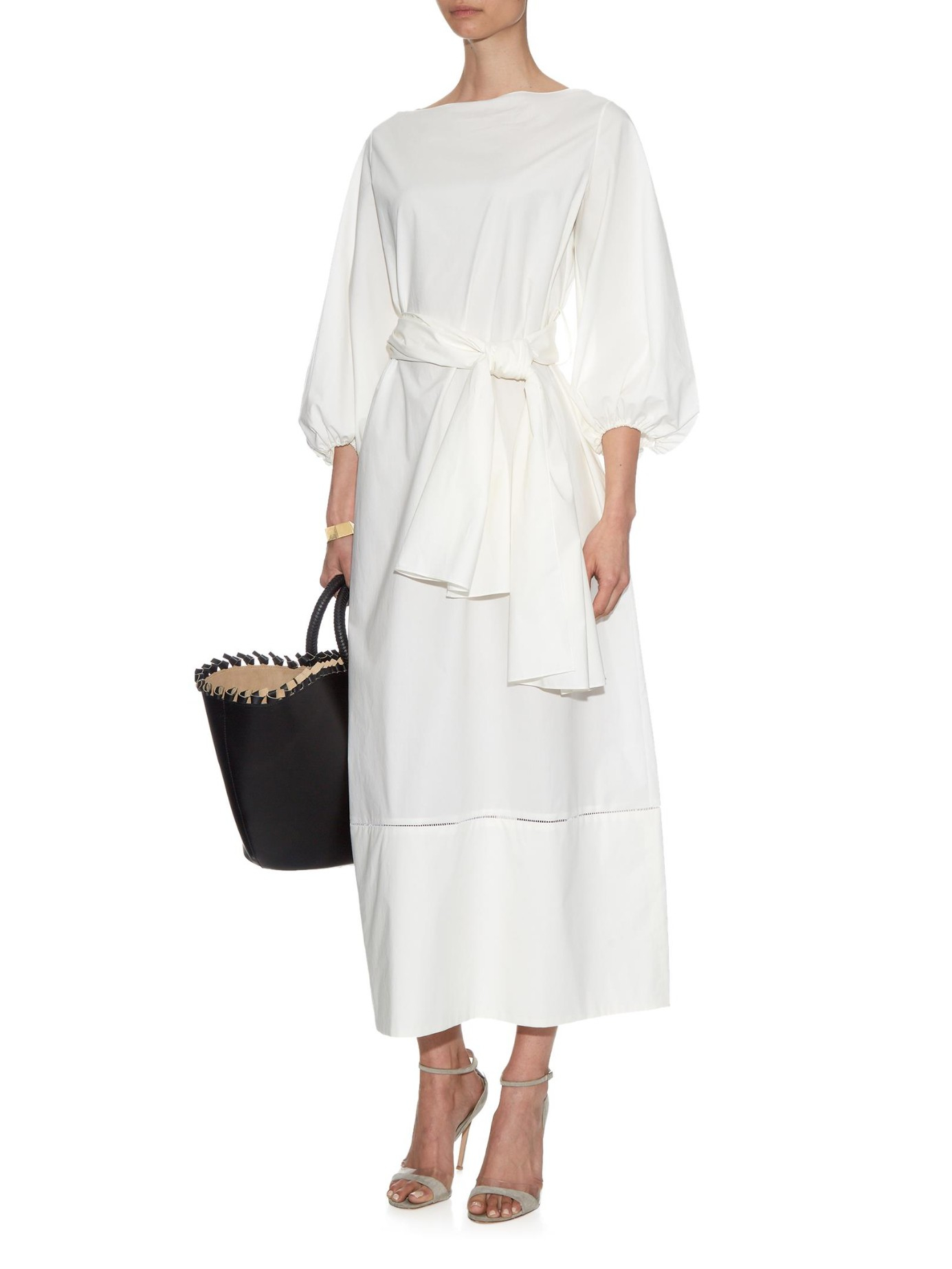 the row white dress