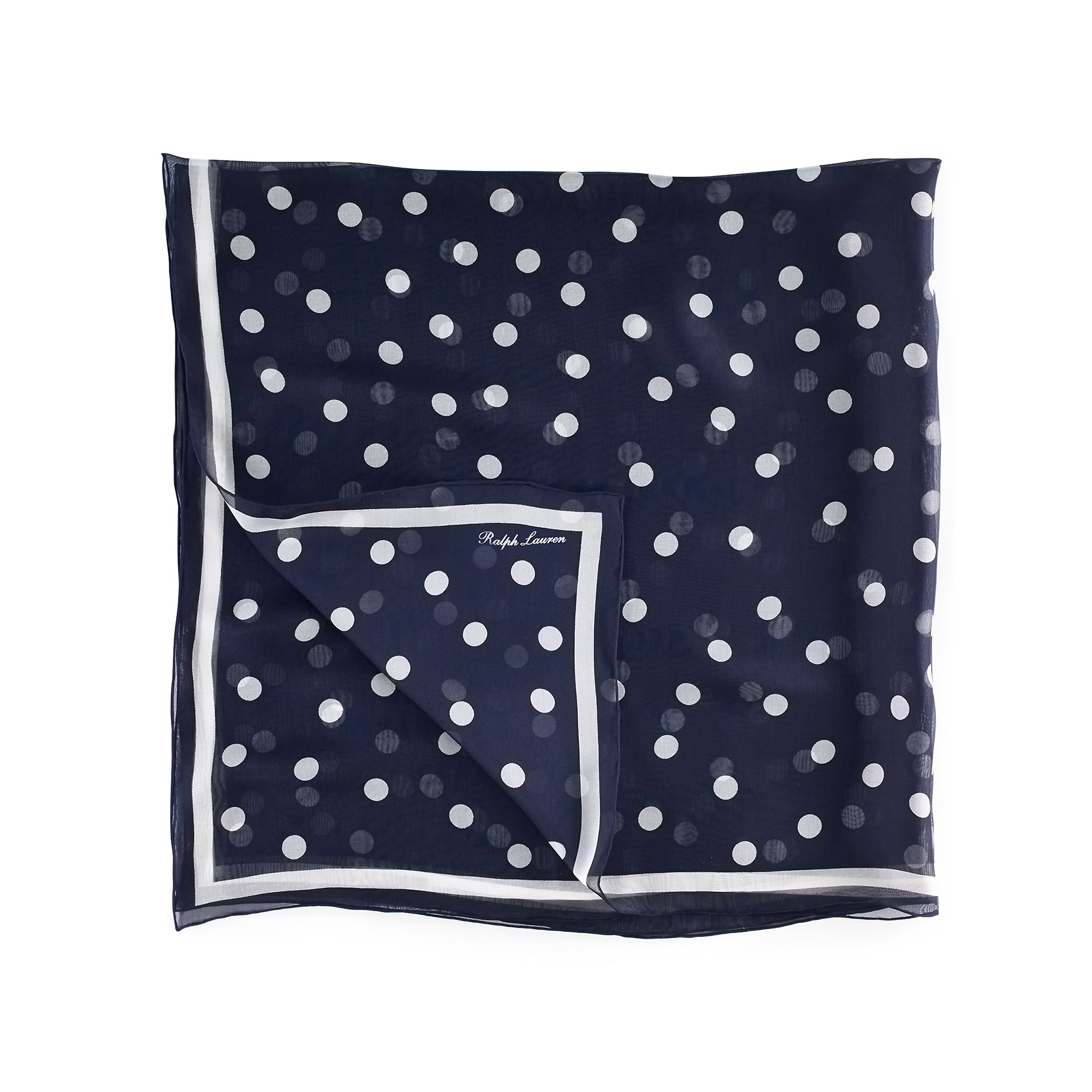 Sale > blue polka dot scarf > in stock
