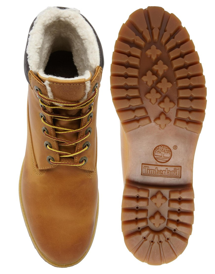 timberland shearling lined boots