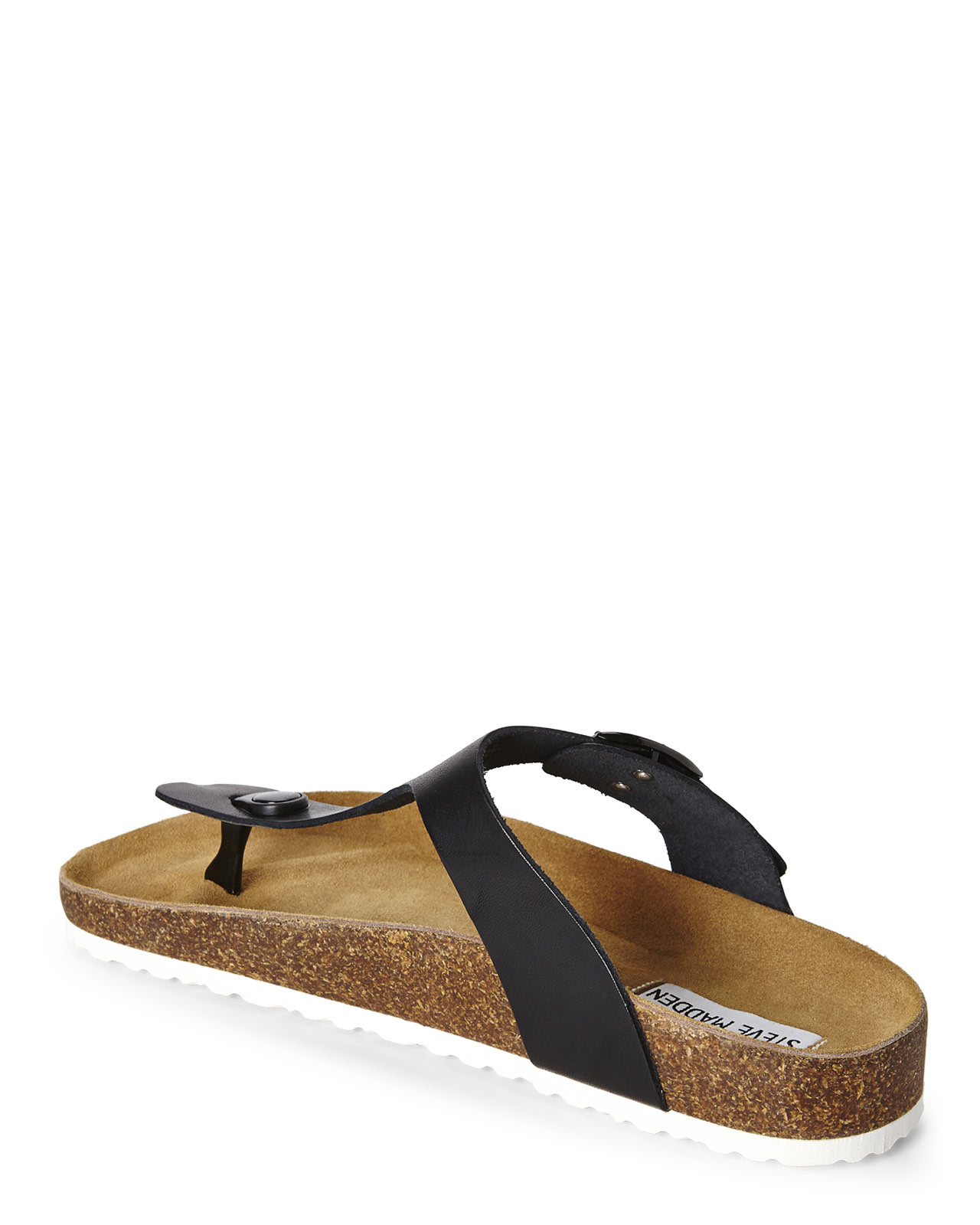 steve madden black flip flops