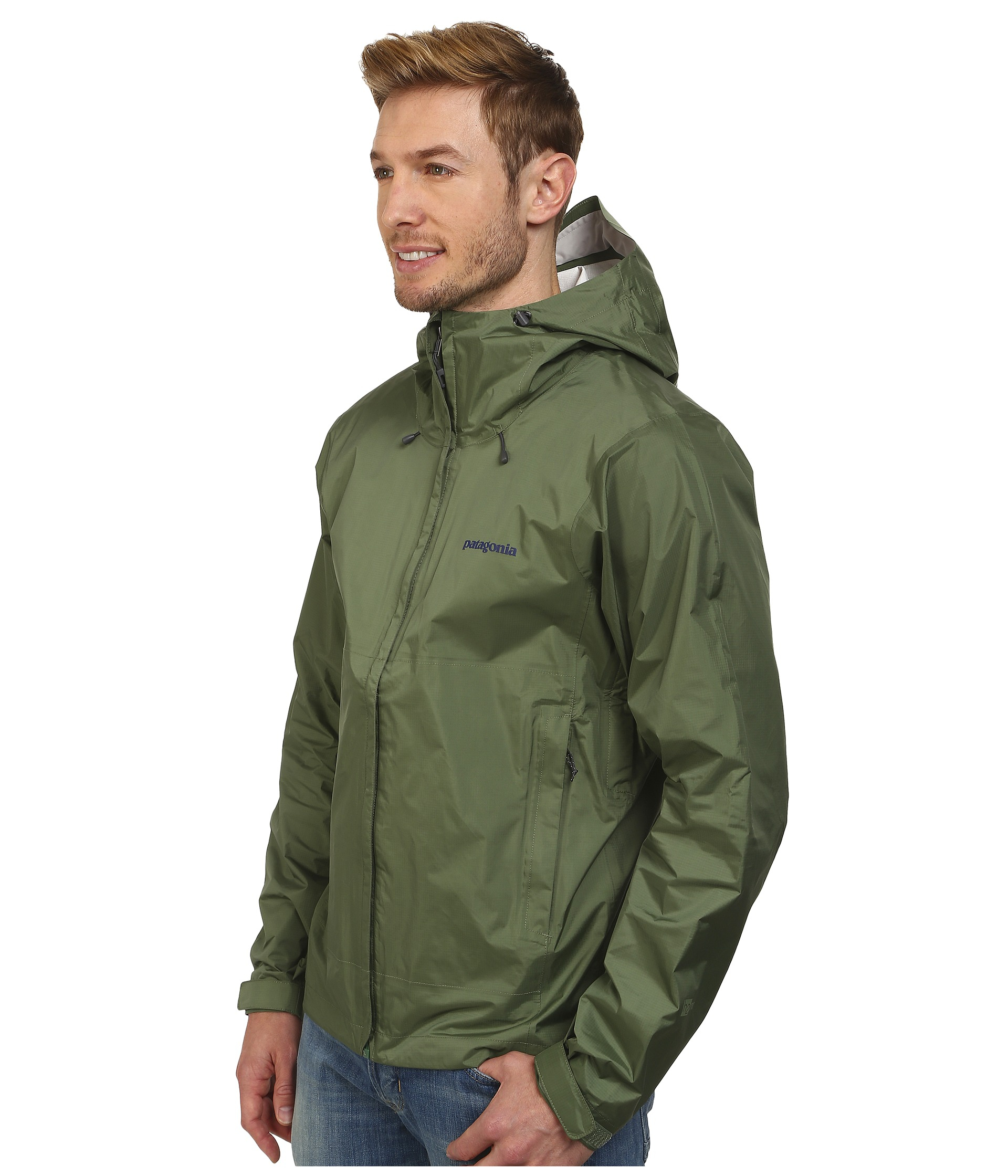 patagonia torrentshell jacket green