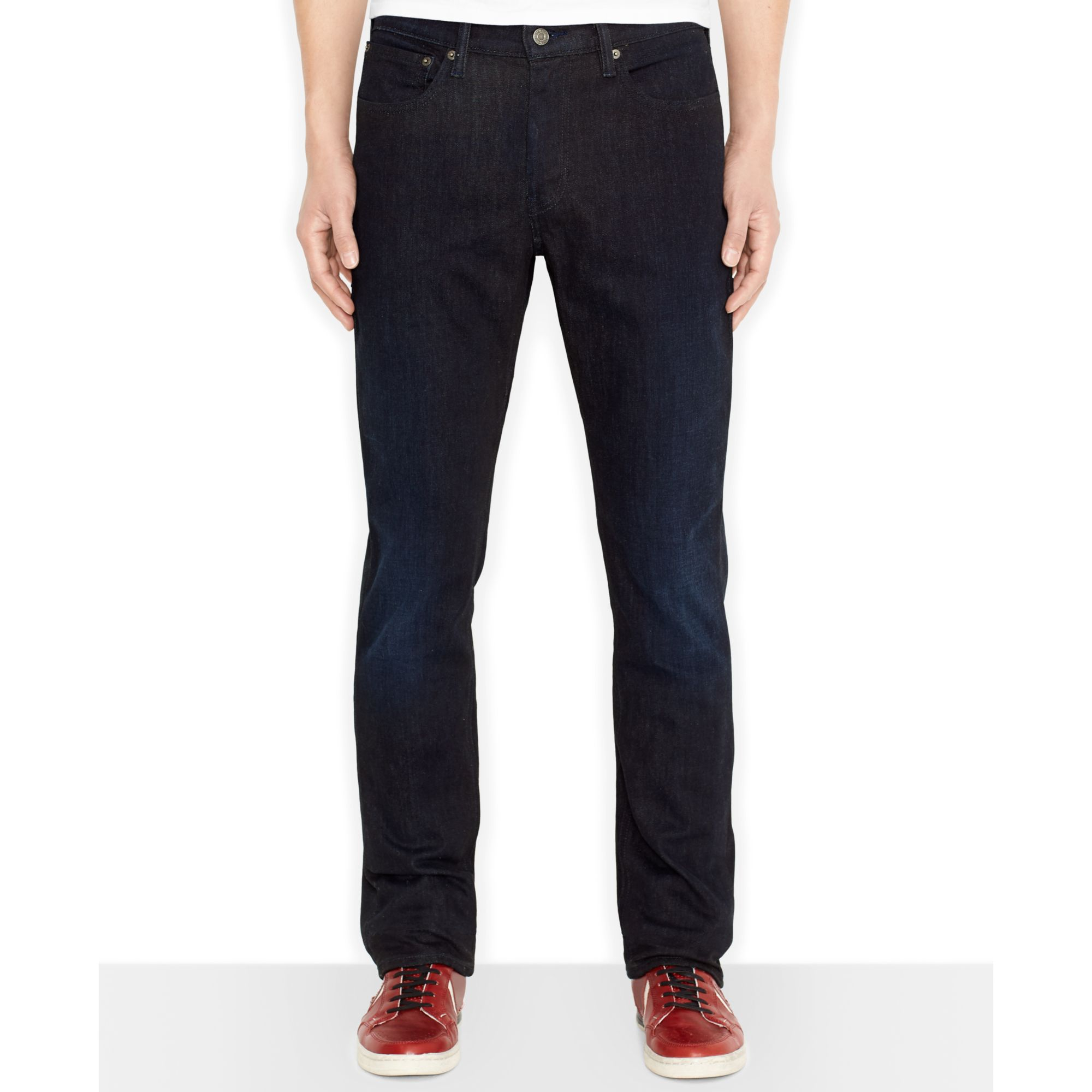 Levi's 511 Slim-Fit Blue Black Scrape Commuter Jeans in Blue for Men ...