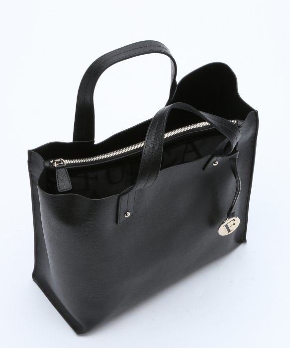 Lyst Furla Black Leather Medium Musa Tote In Gallery
