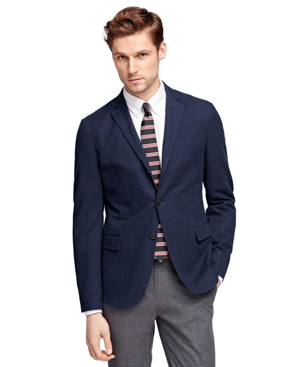 Brooks brothers Three-button Sport Coat in Blue for Men (Navy) | Lyst
