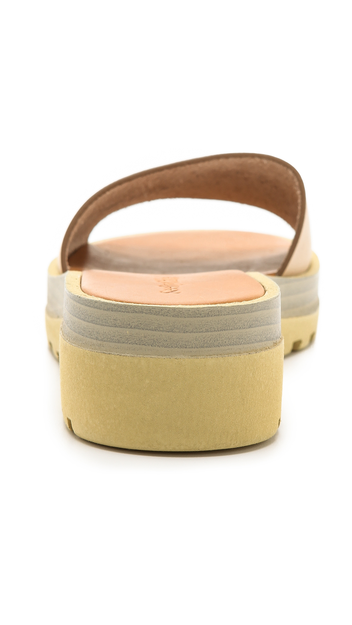 Lyst - See By ChloÃ© Slide Sandals in Natural