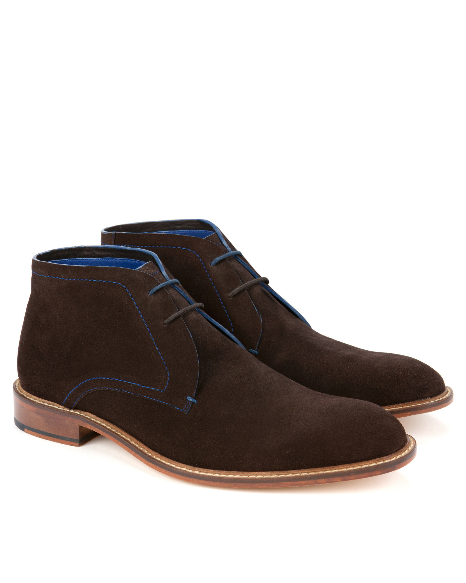 Ted Baker Suede Derby Chukka Boots in Brown for Men (Brown Suede) | Lyst