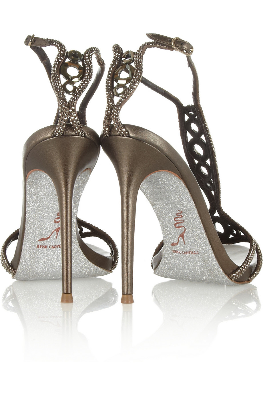 rene caovilla swarovski sandals