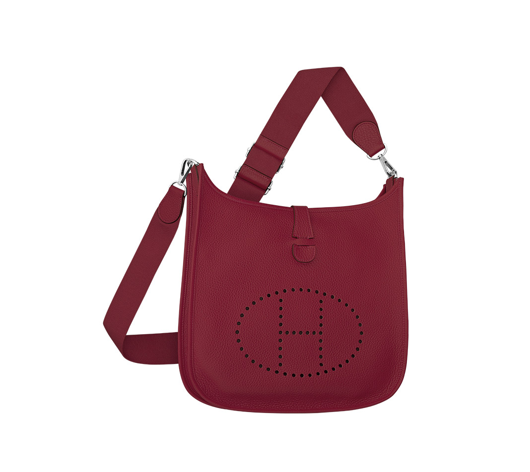 hermes evelyne bag red