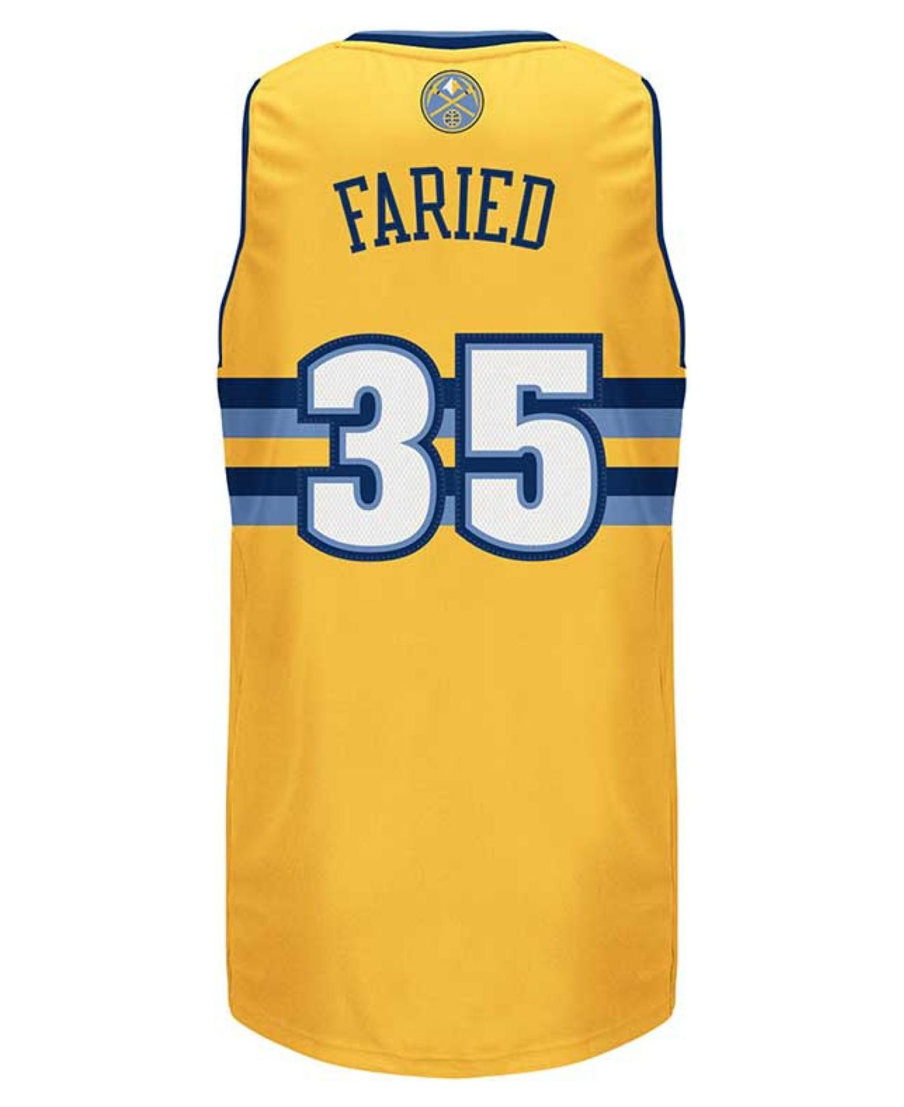 adidas Men's Denver Nuggets Faried Jersey in Gold (Yellow) for