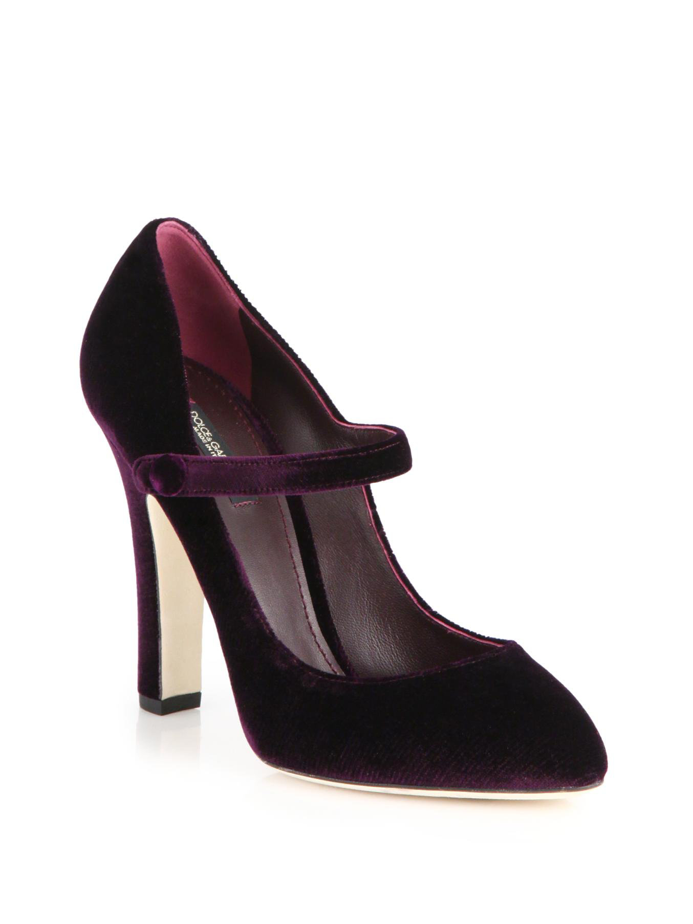 velvet purple heels