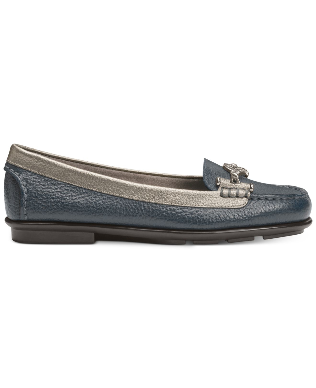 aerosoles navy blue flats