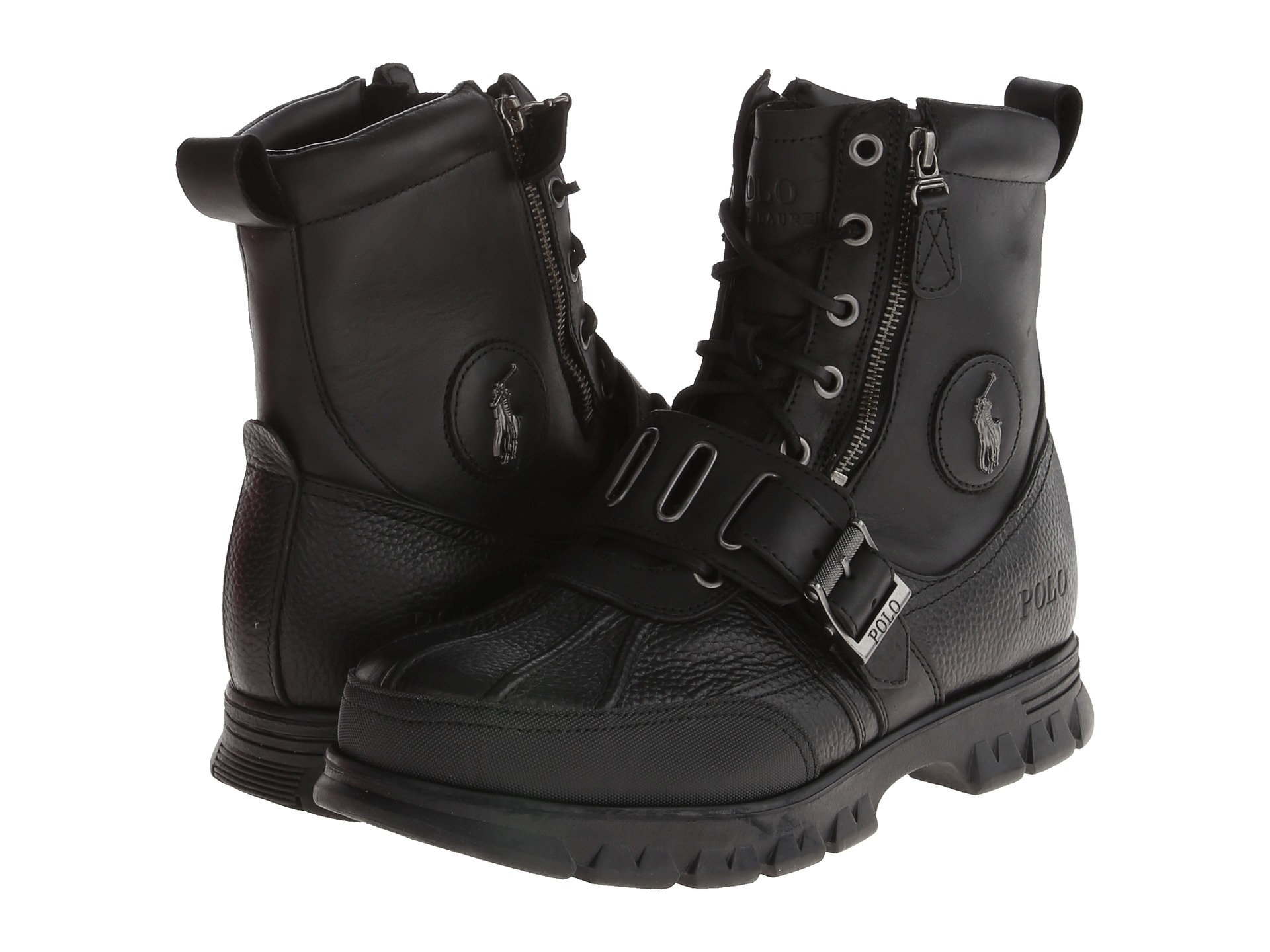 polo ralph lauren black boots