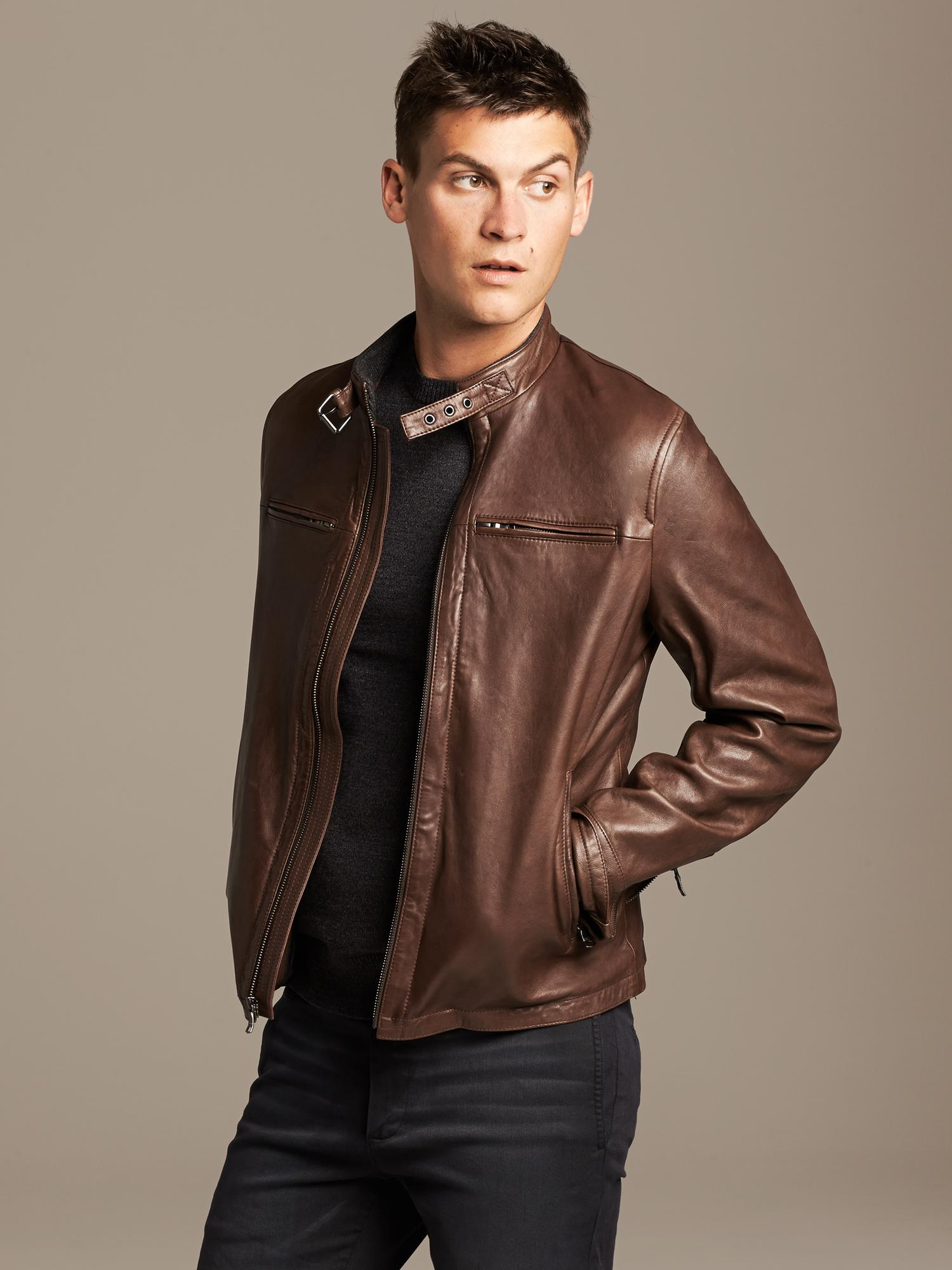 banana republic fringe leather jacket