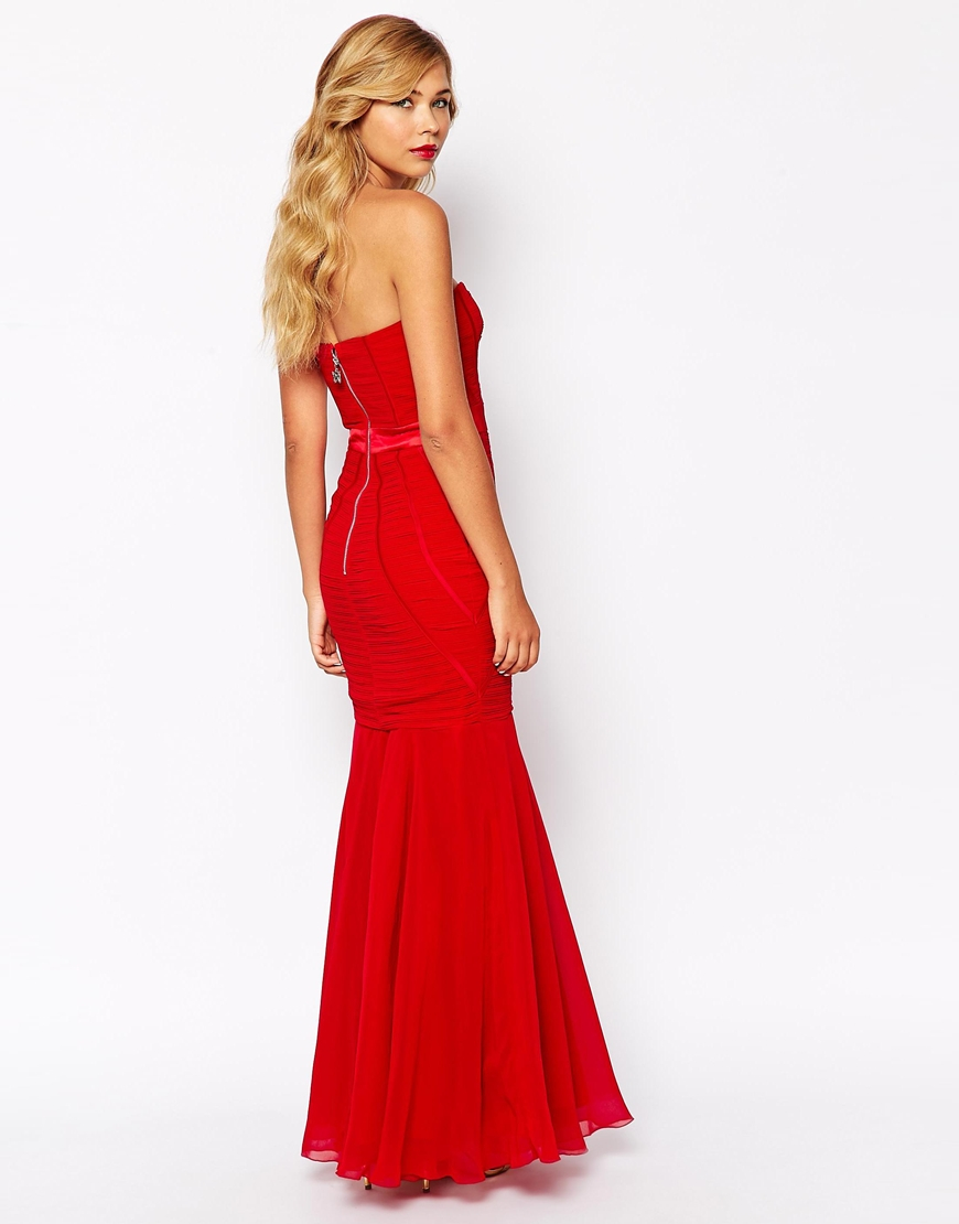 lipsy fishtail maxi dress