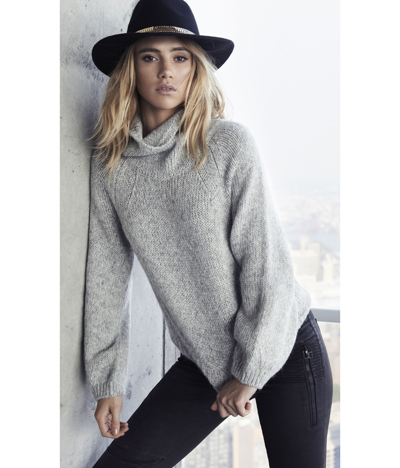 express grey sweater
