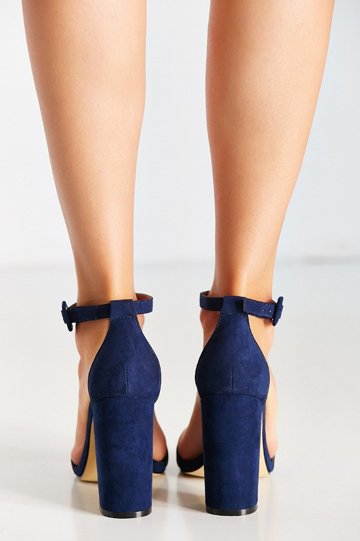 Urban Outfitters Thin Ankle Strap Heel in Navy (Blue) - Lyst