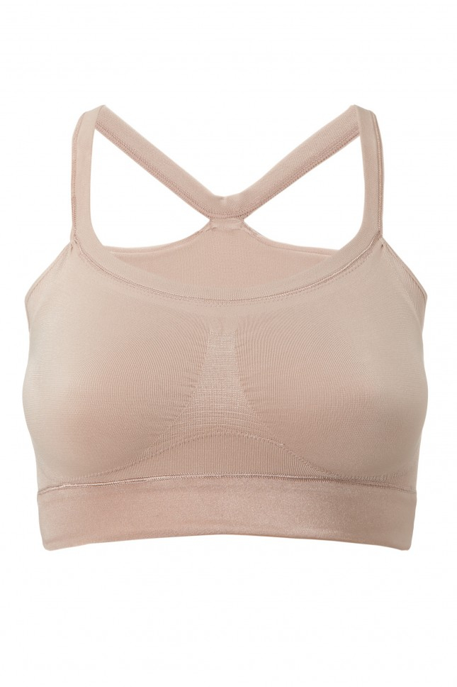 Spanx All Around Bandeau Wireless Bra in Beige | Lyst