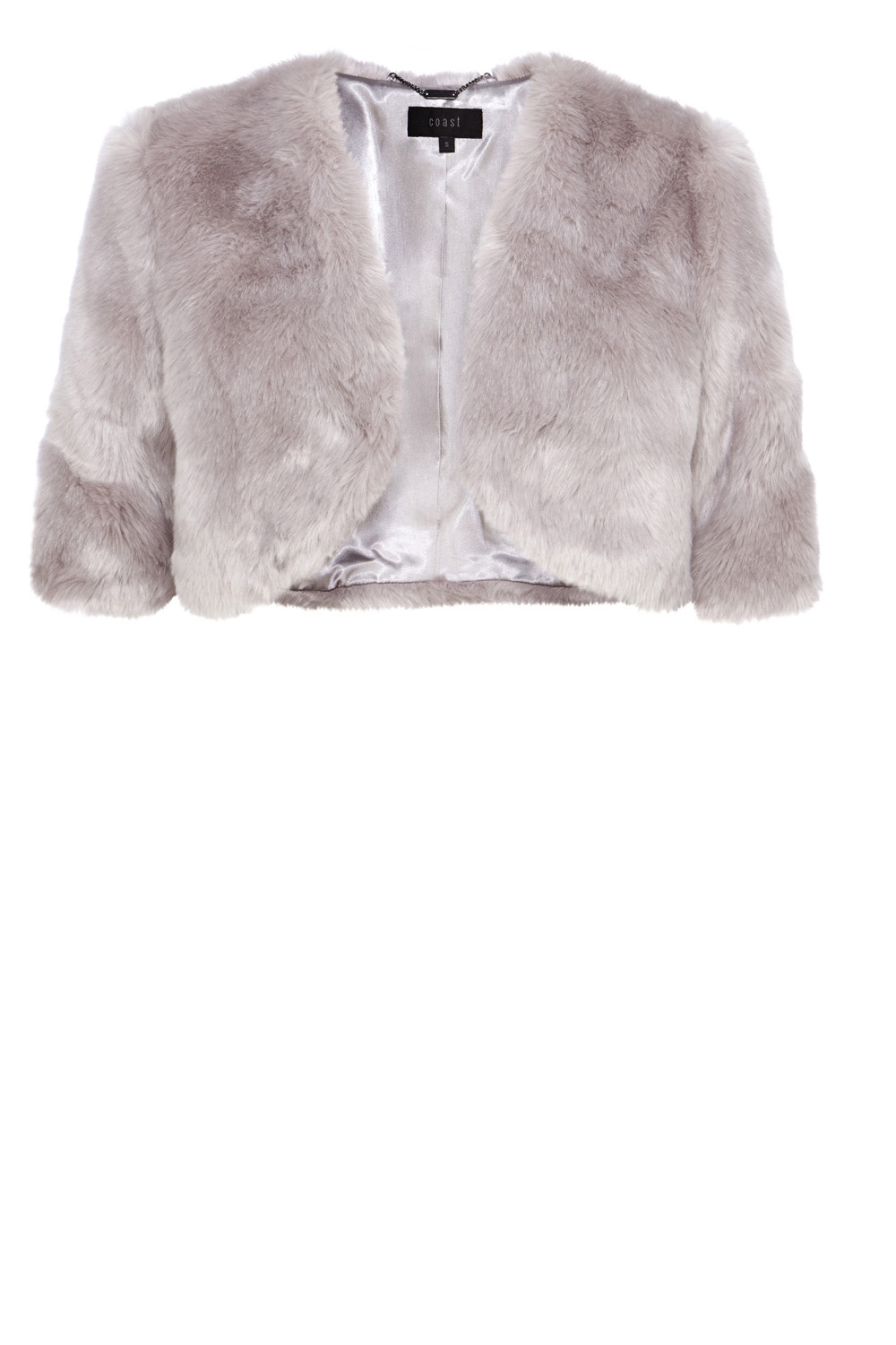 Coast Bleeker Faux Fur Cover Up in Gray (Greys) Lyst