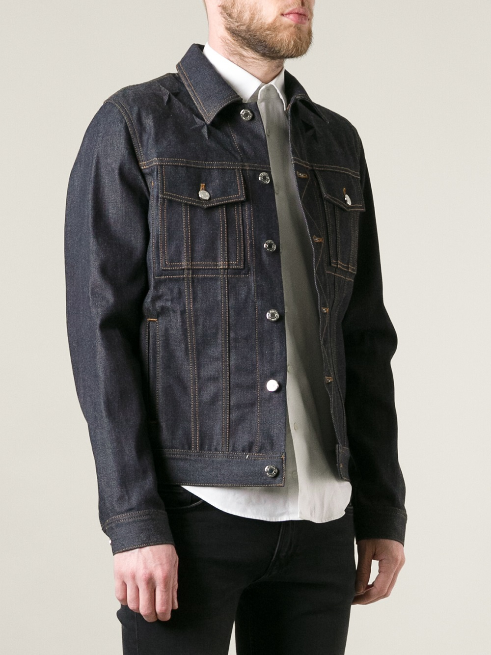 givenchy denim jacket mens