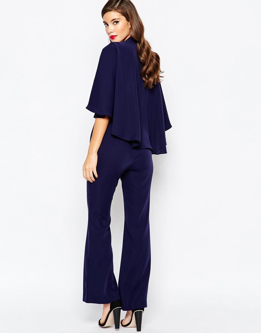 cape wide leg jumpsuit