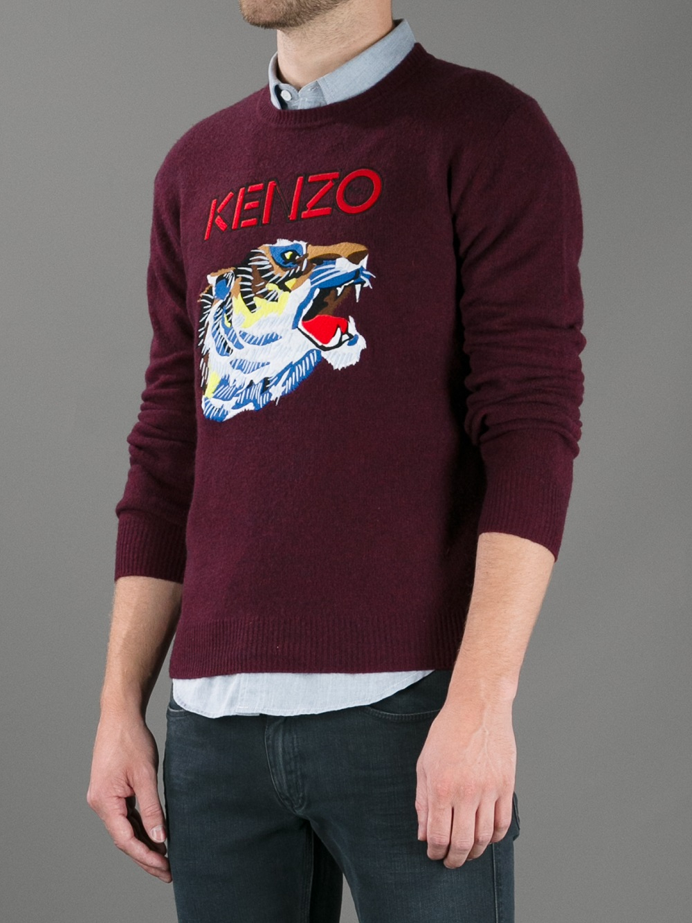 kenzo red tiger sweatshirt