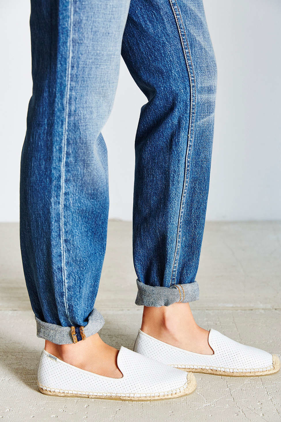 white leather soludos