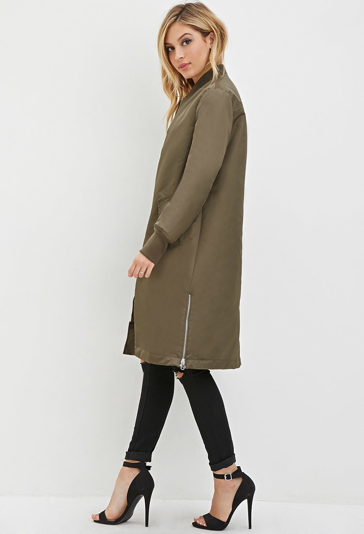 womens long line coats