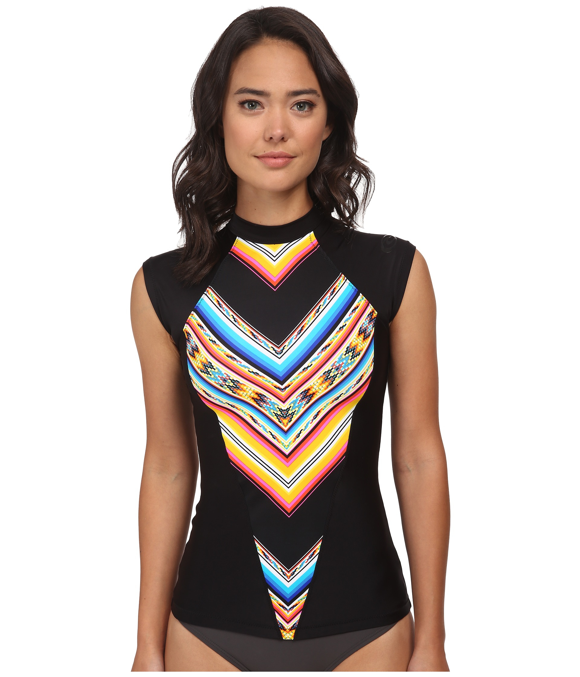 Lyst Rip Curl Sunset Surf Rashguard in Black