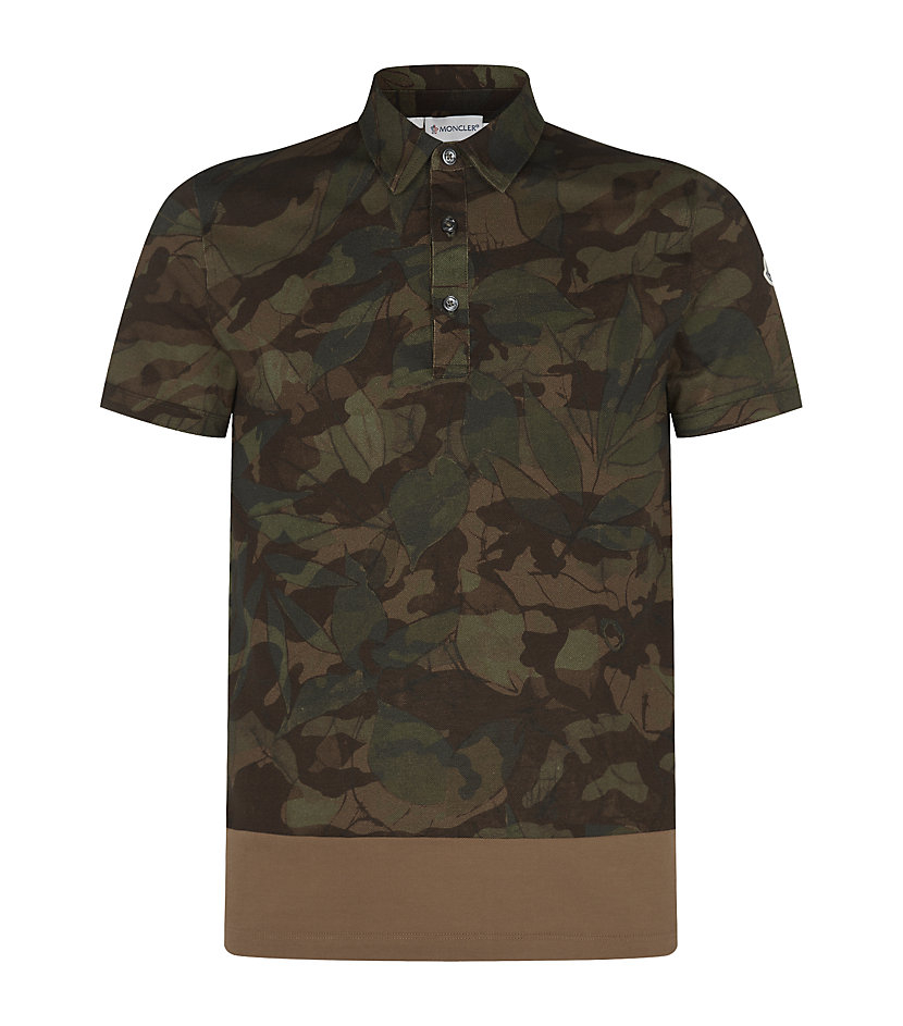 camo moncler polo