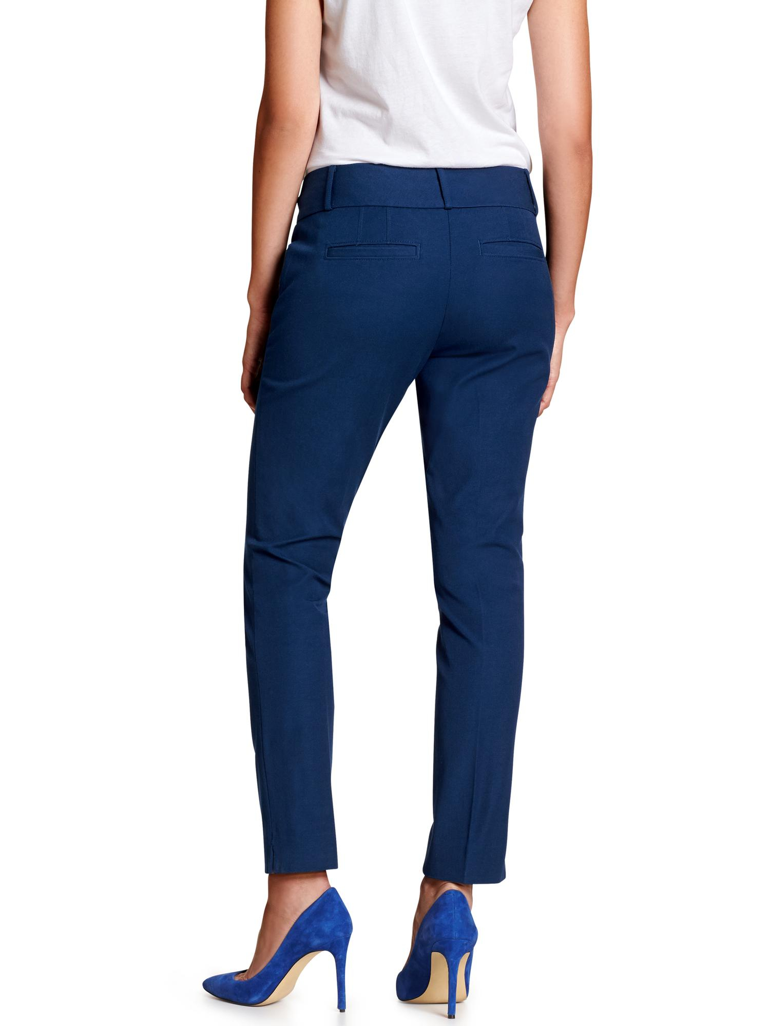 Banana Republic Factory Jackson-fit Slim Ankle Pant in Navy (Blue) - Lyst