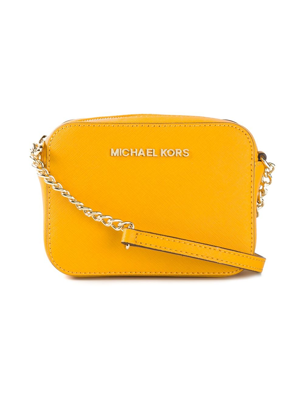 MICHAEL Michael Kors 'Jet Set' Cross Body Bag in Yellow & Orange ...