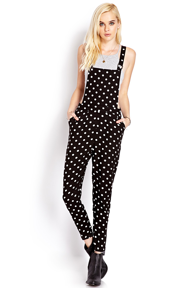 polka dot overalls