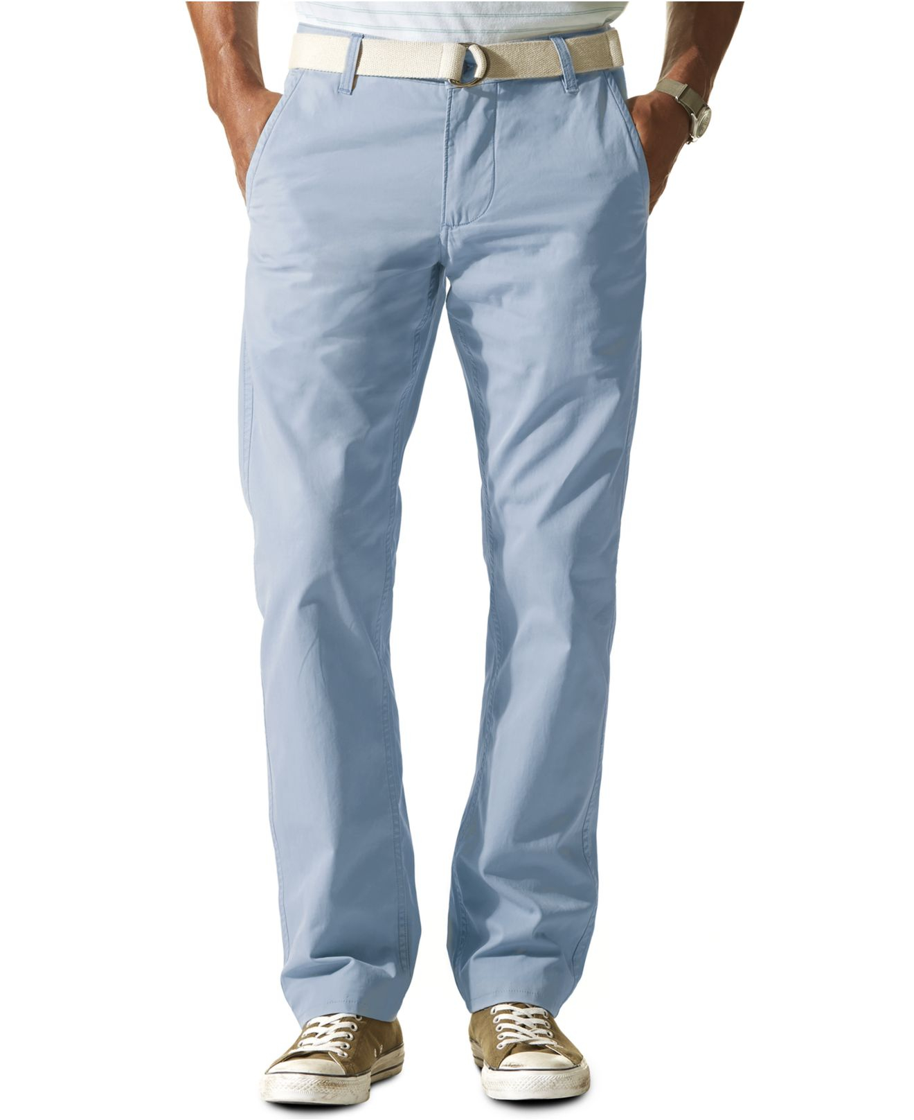 light blue khaki pants