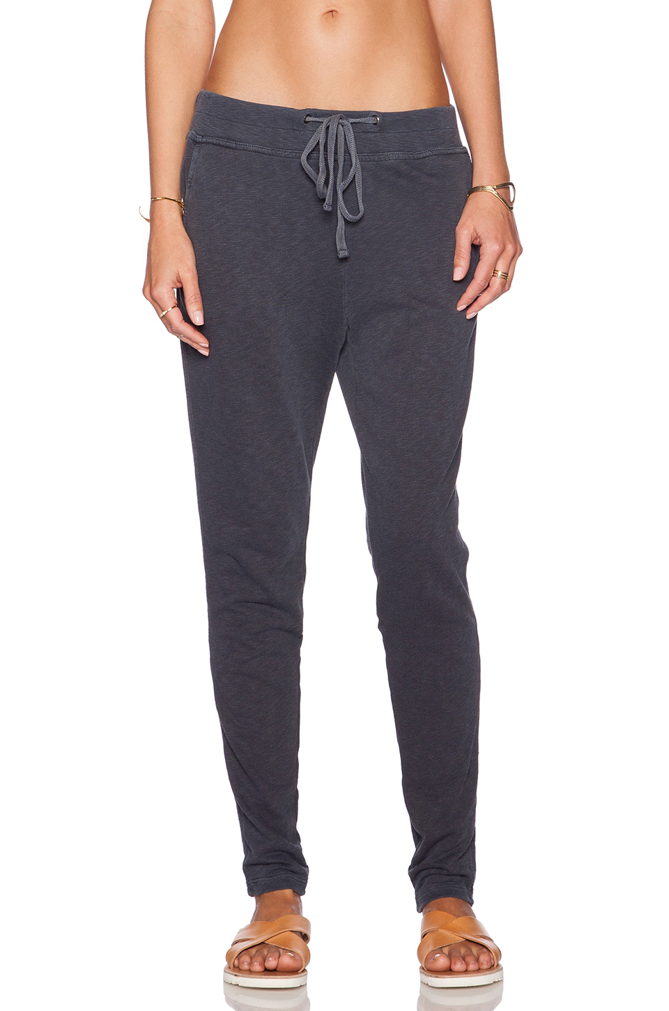 james perse contrast sweatpants
