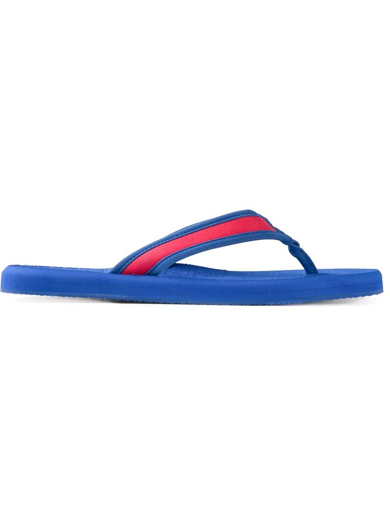 Polo Ralph Lauren Almer Flip-Flops in Blue for Men | Lyst