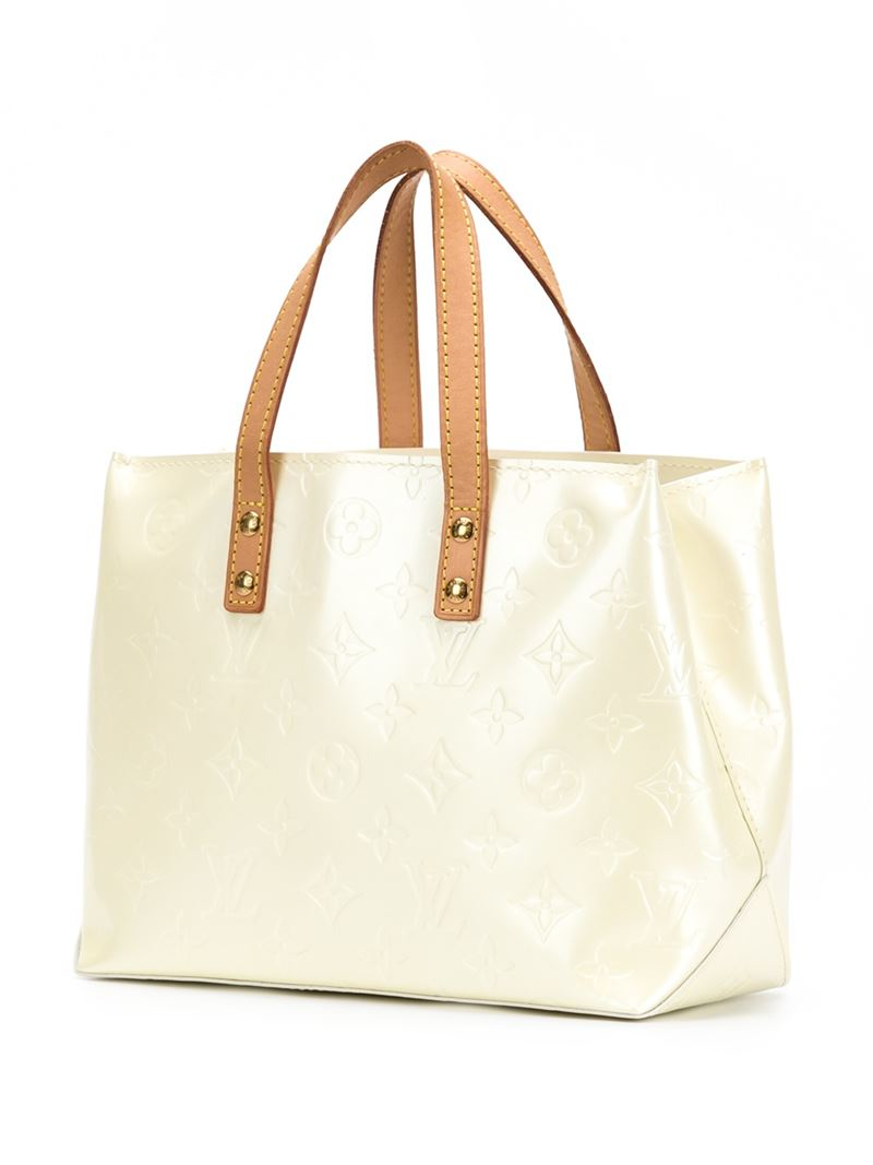 Louis Vuitton &#39;perle&#39; Small Tote Bag in White (Brown) - Lyst