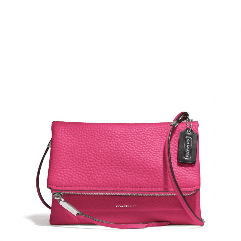 COACH The Urbane Crossbody Bag in Pebbled Leather in Pink - Lyst