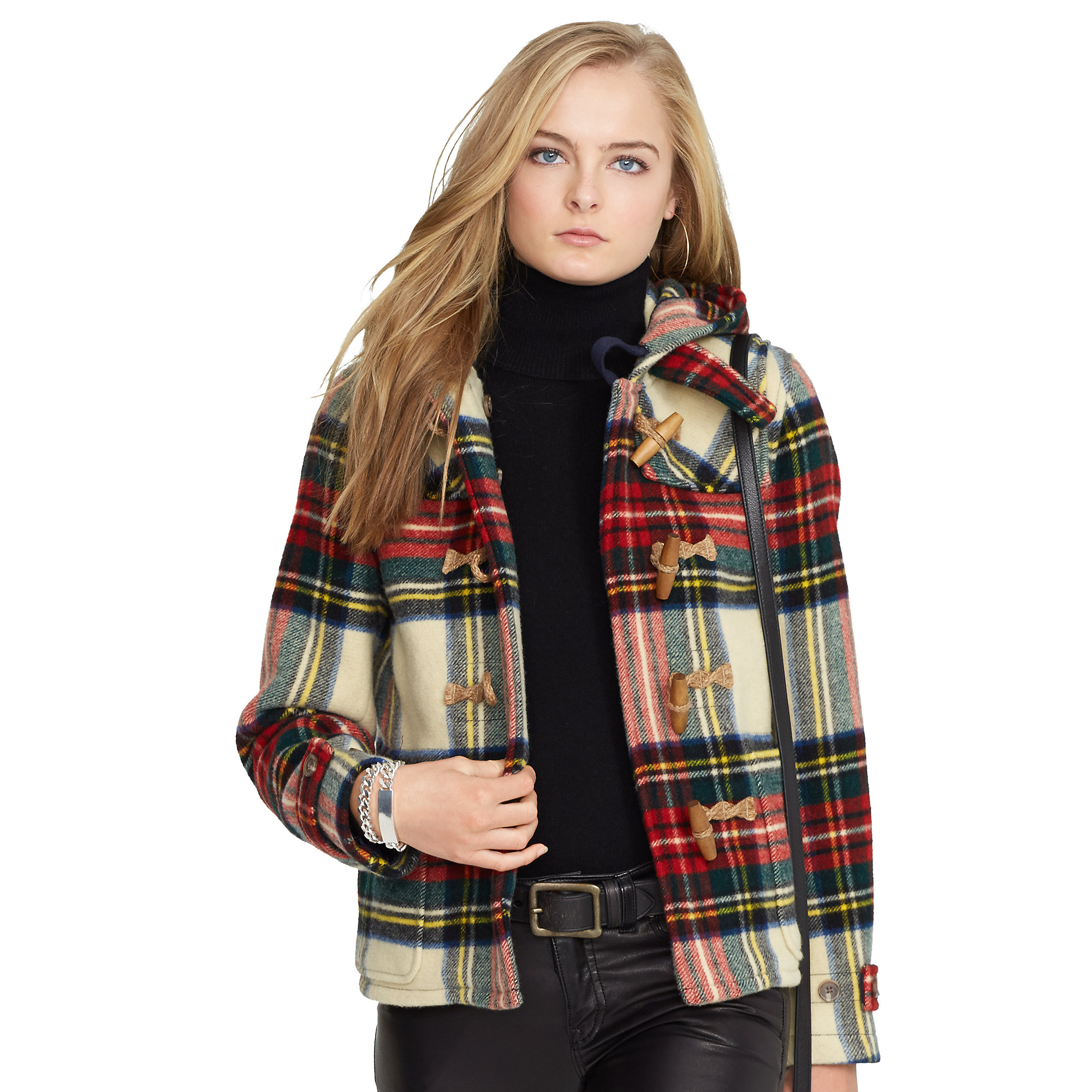 ralph lauren plaid coat