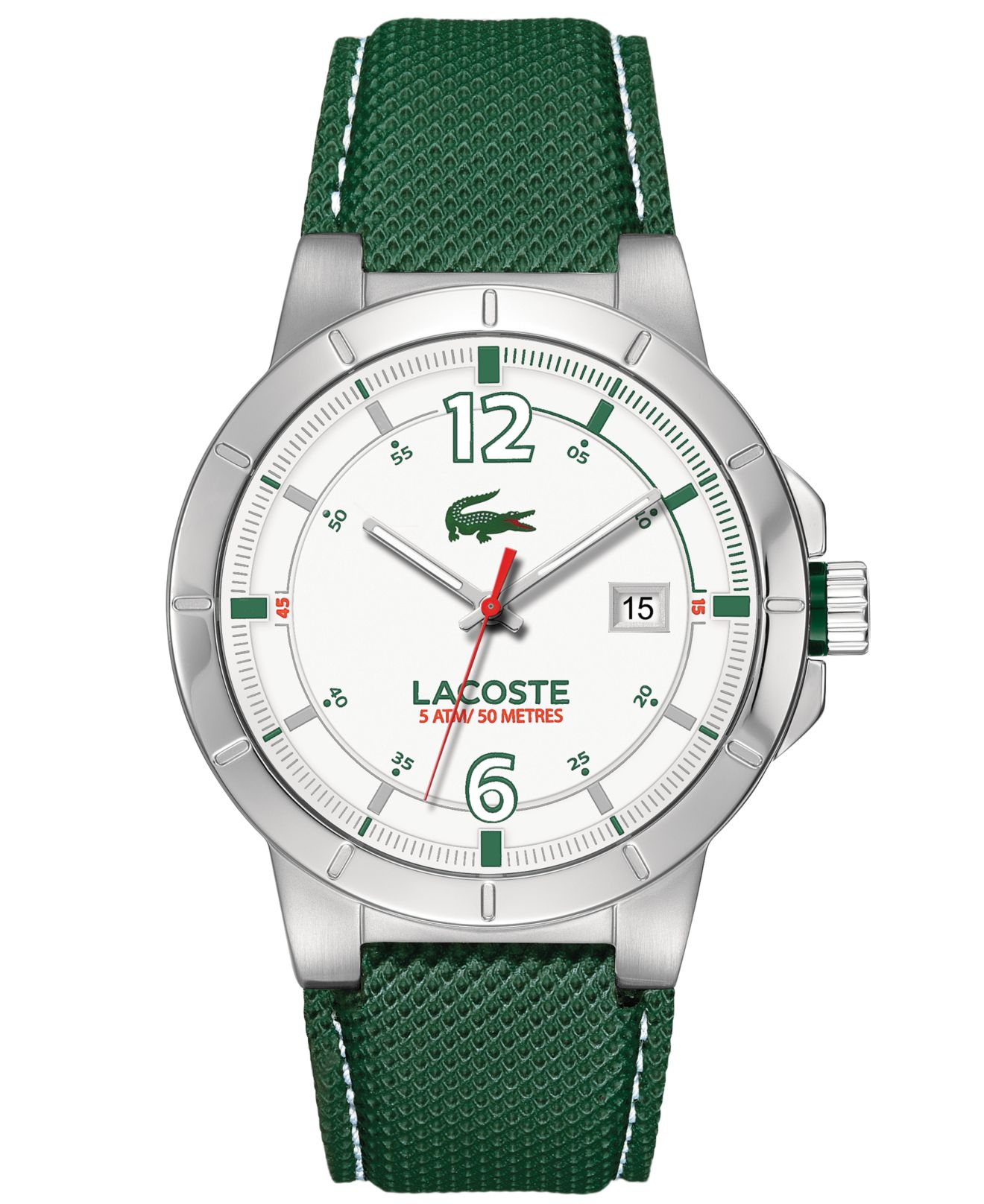 lacoste watch green strap