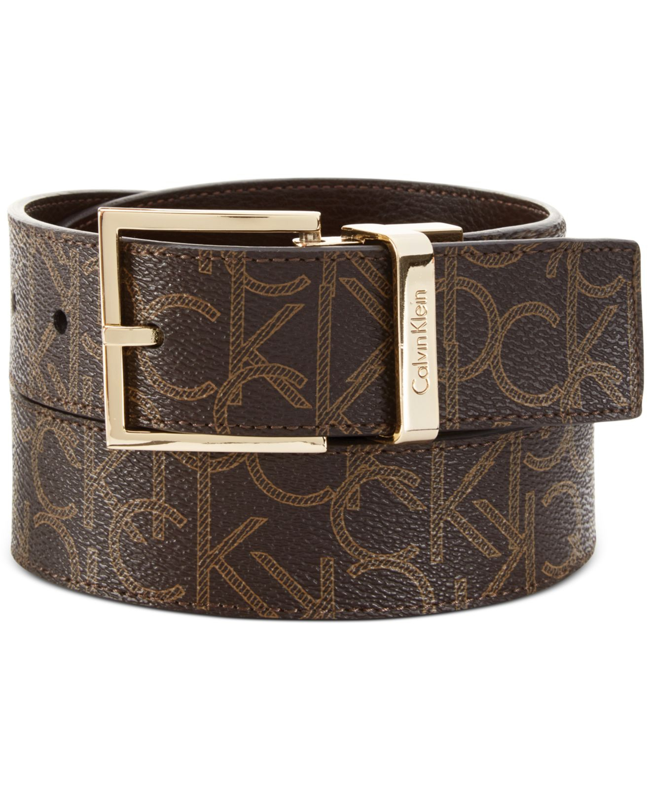 calvin klein monogram belt
