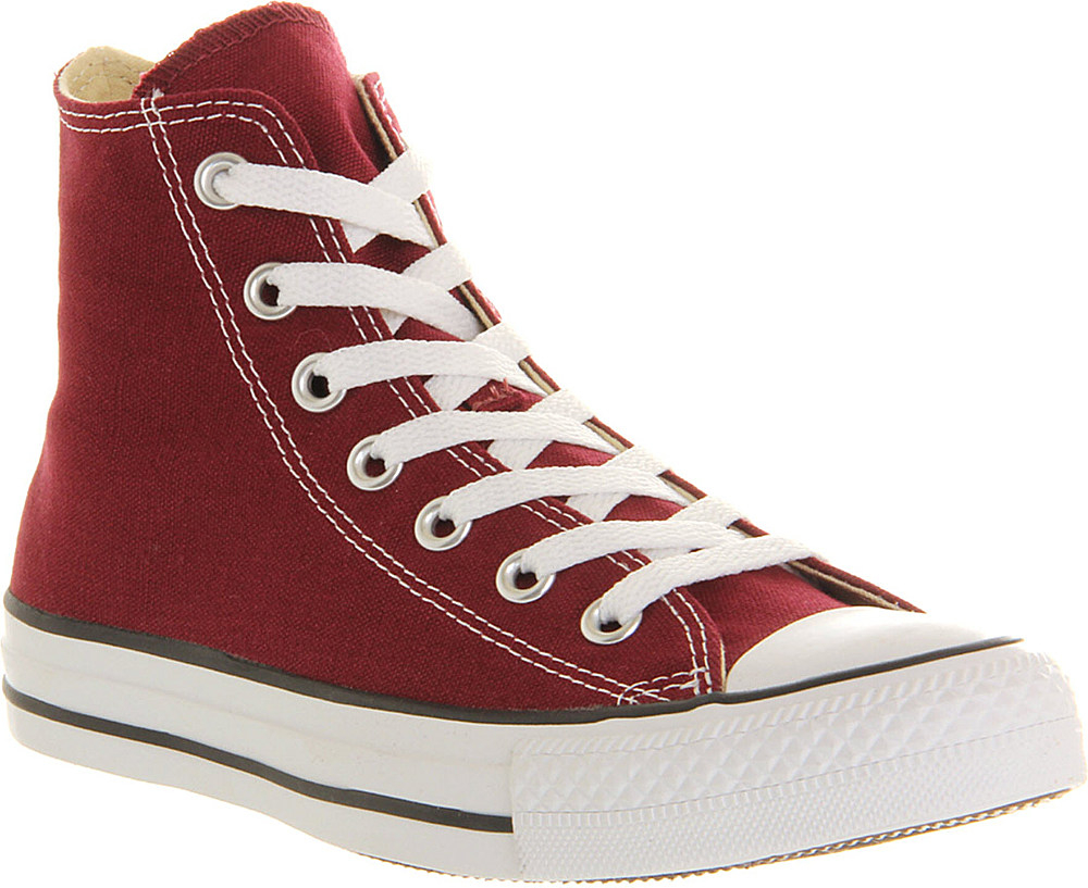 Converse All Star Canvas High-tops - For Men in Purple for Men (maroon ...